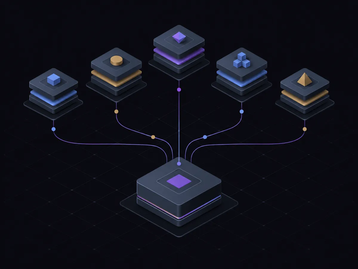 One central control hub connected to five framework layers, showing one control satisfying many requirements