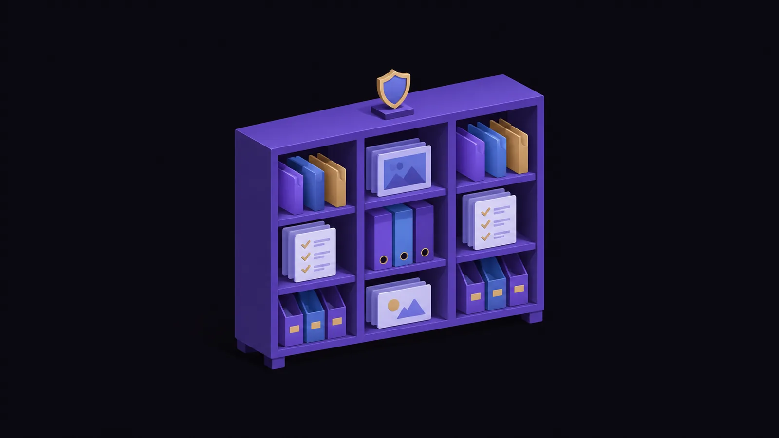 Shelves of security templates, checklists and playbooks in the Hunto resource library